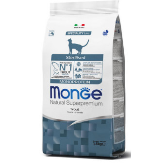 MONGE Natural Sterilised Monoprotein Trota 400 gr. - 