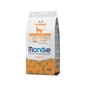 MONGE Natural Superpremium Adult Light Turkey 1.50 gr.