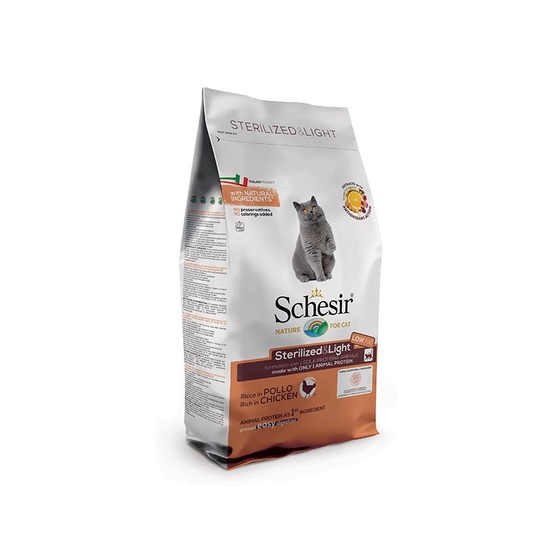 SCHESIR Dry Line Sterilized & Light con Pollo 400 gr. - 