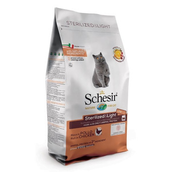 SCHESIR Dry Line Sterilized & Light with Chicken 10 kg.