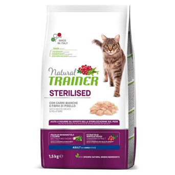 TRAINER Natural Adult Sterilised con Carni Bianche Fresche 1,50 kg.