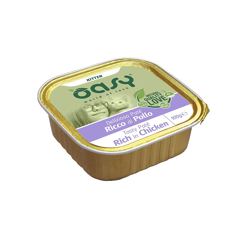 OASY Delizioso Patè Ricco di Pollo Kitten 100 gr. - 