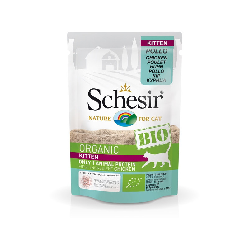 SCHESIR Bio Organic Kitten Pollo 85 gr. - 