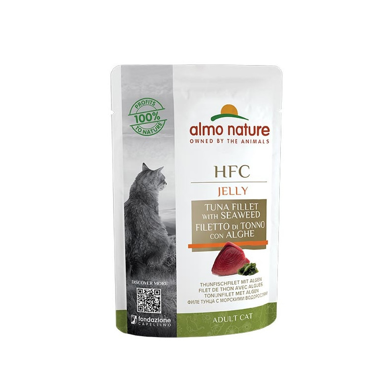 ALMO NATURE HFC Jelly con Filetto di Tonno e Alghe 55 gr. - 