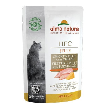 ALMO NATURE HFC Geleefilet von Hühnchen und Käse 55 gr.