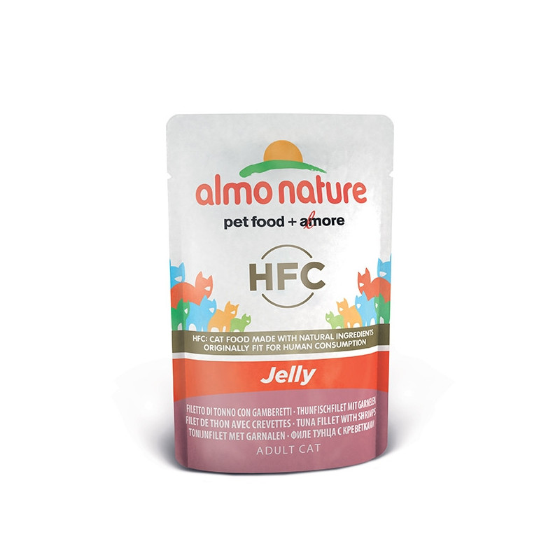 ALMO NATURE HFC Jelly Filetto di Tonno con Gamberetti 55 gr. - 