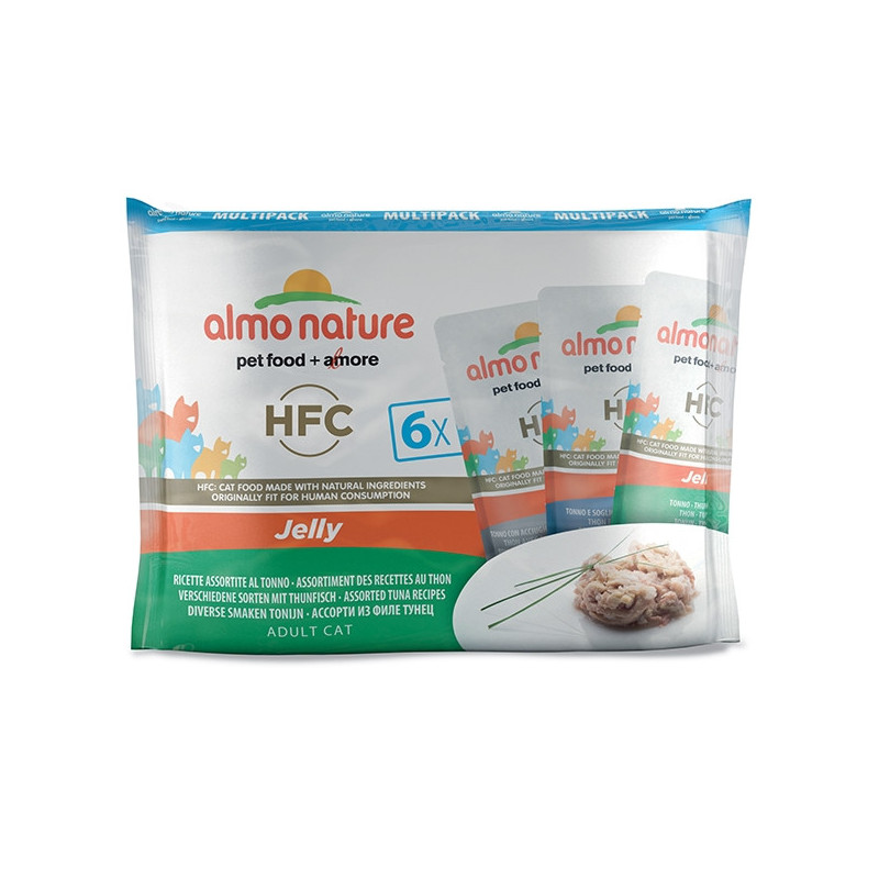 ALMO NATURE HFC Jelly Multipack Ricette Assortite al Tonno 55 gr. - 