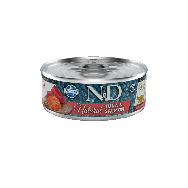 FARMINA N&D NATURAL Tonno e Salmone 80 gr. - 