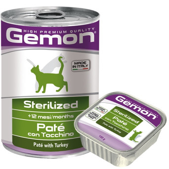 GEMON Sterilized Patè con Tacchino 400 gr.