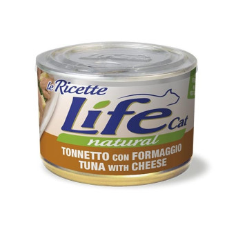 LIFE PET CARE Life Cat Le Ricette Tonnetto con Formaggio e Spinaci 150 gr.