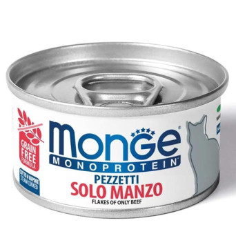 MONGE Monoproteico Pieces Only Beef 80 gr.