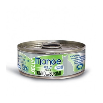 MONGE Natural Superpremium Jelly Filetti di Tonno del Pacifico e Surimi 80 gr.