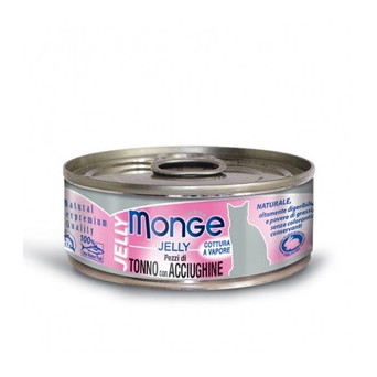 MONGE Natural Superpremium Jelly Pezzetti di Tonno e Acciughe 80 gr. - 