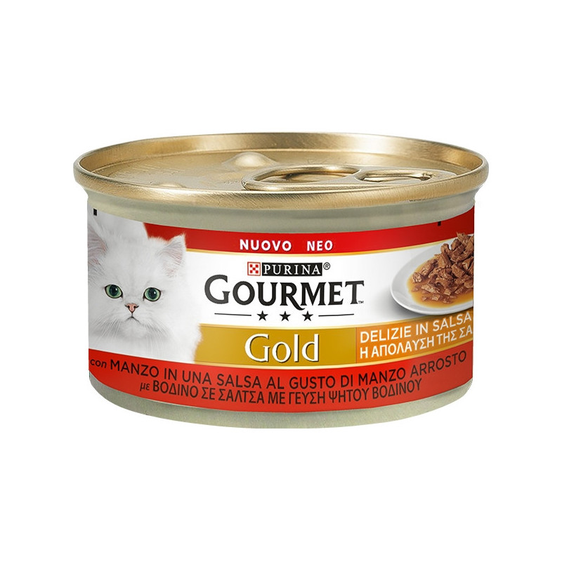 PURINA Gold Delizie con Manzo in Salsa 85 gr. - 