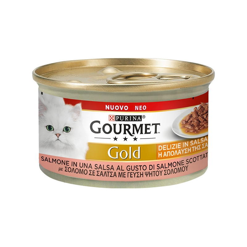 PURINA Gold Delizie con Salmone in Salsa 85 gr. - 