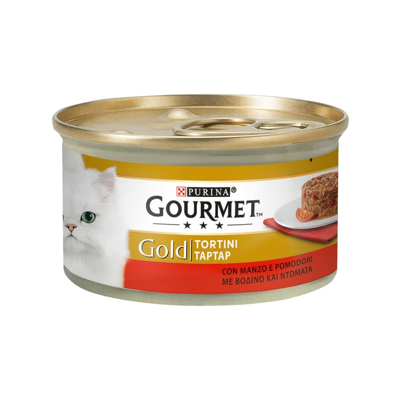 PURINA Gold Tortini con Manzo e Pomodoro 85 gr. - 