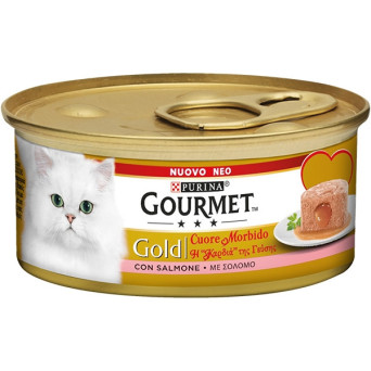 PURINA Gourmet Gold Soft Heart mit Lachs 85 gr.