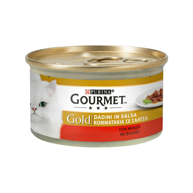 PURINA Gourmet Gold Dadini in Salsa con Manzo 85 gr. - 