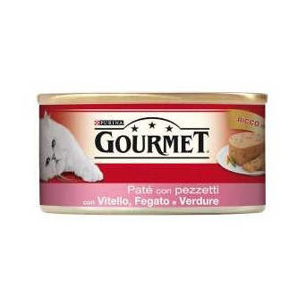 PURINA Gourmet Paté con Vitello Fegato e Verdure 195 gr. - 