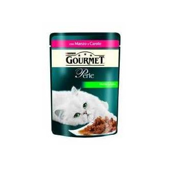 PURINA Gourmet Perle Fillets in Sauce with Beef and Carrots 85 gr.