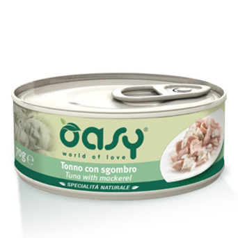 OASY Natural Specialty Tuna with Mackerel 70 gr.