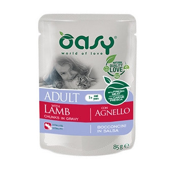 OASY Bocconcini in Salsa Adult con Agnello 85 gr. - 