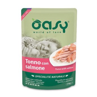 OASY Specialità Naturale Tonno con Salmone 70 gr.