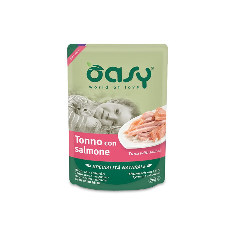 OASY Specialità Naturale Tonno con Salmone 70 gr. - 