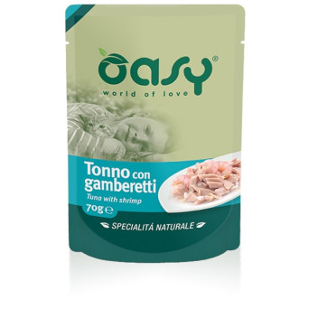 OASY Natural Specialty Tuna with Shrimps 70 gr.