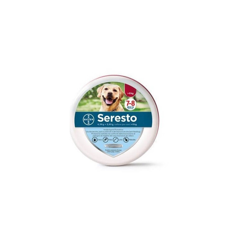 Seresto collare cani 70 cm superiore 8 kg - 