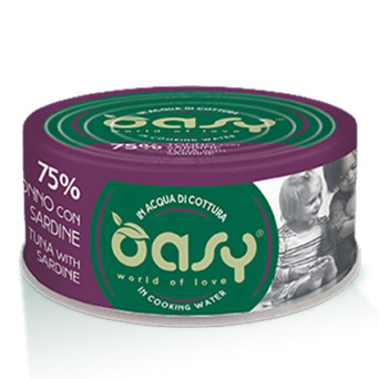 OASY More Love Thunfisch mit Sardinen in Kochwasser 70 gr.