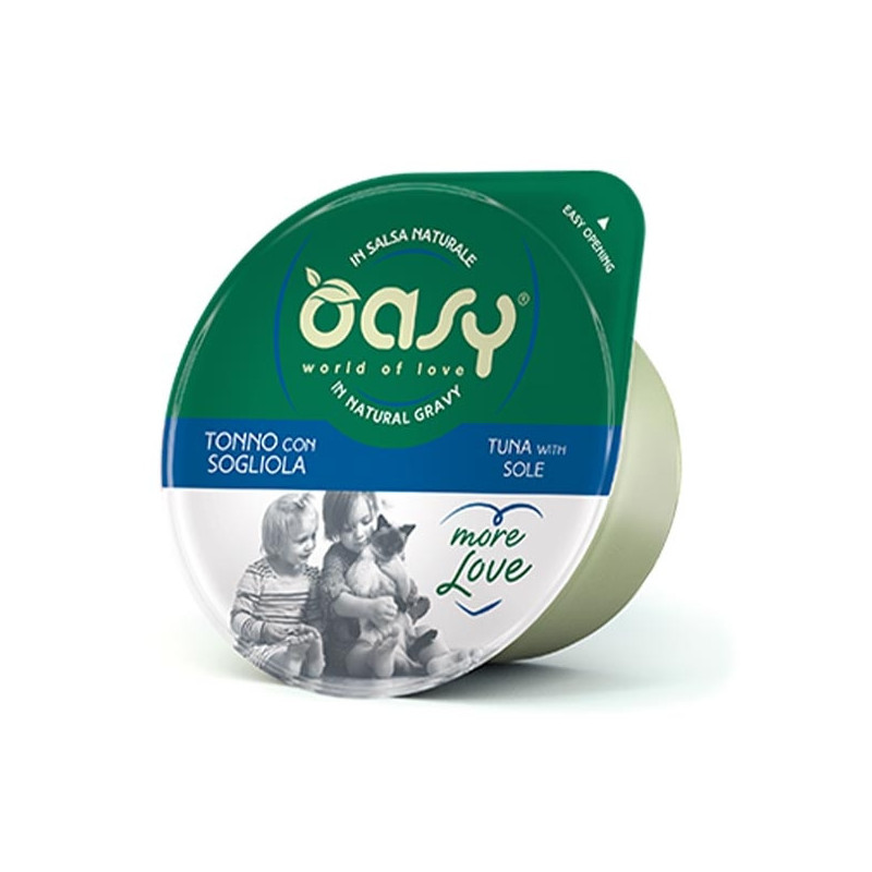 OASY More Love Tonno con Sogliola in Salsa Naturale 70 gr. - 