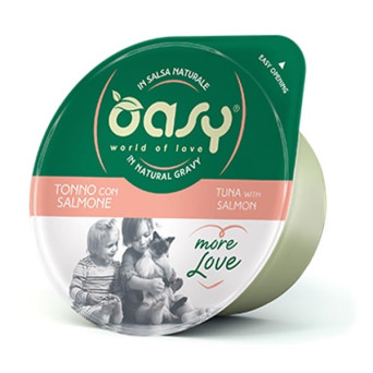 OASY More Love Tonno con Salmone con Salsa Naturale 70 gr. - 