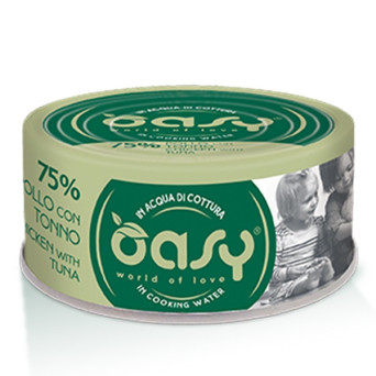 OASY More Love Chicken mit Thunfisch in Kochwasser 70 gr.