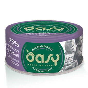 OASY More Love Tonno con Calamari in Acqua di Cottura 70 gr. - 