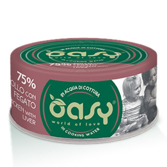 OASY More Love Pollo con Fegato in Salsa Naturale 70 gr. - 