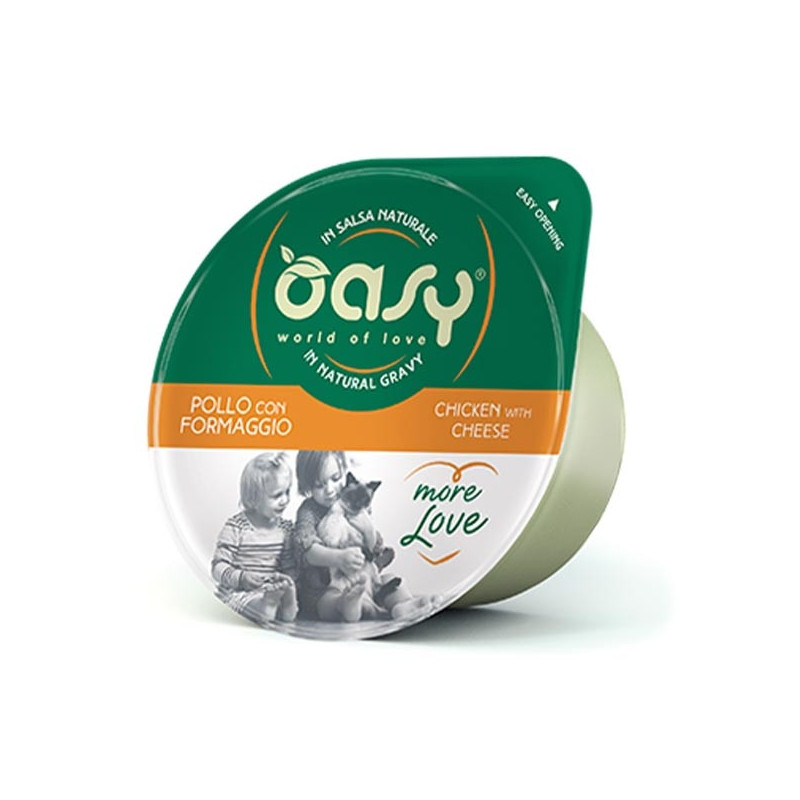 OASY More Love Pollo con Formaggio in Salsa Naturale 70 gr. - 