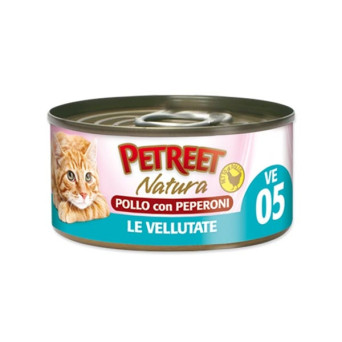 PETREET Natura le Vellutate Pollo con Peperoni 70 gr. - 