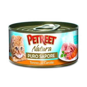 PETREET Natura Puro Sapore Tonno con Carote 70 gr. - 