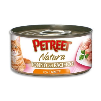 PETREET Natura Tonno del Pacifico con Carote 70 gr. - 