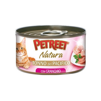 PETREET Natura Tonno del Pacifico con Granchio 70 gr. - 