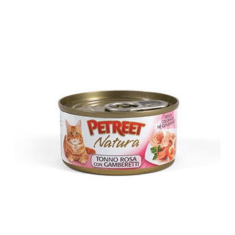 PETREET Natura Rosa Thunfisch mit Garnelen 70 gr.