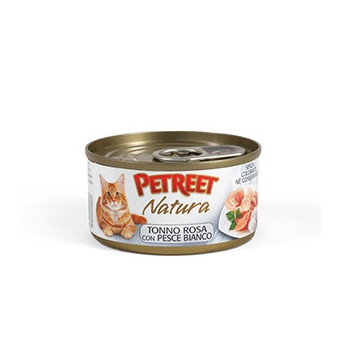 PETREET Natura Tonno Rosa con Pesce Bianco 70 gr.