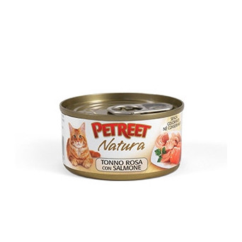 PETREET Natura Tonno Rosa con Salmone 70 gr. - 