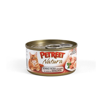 PETREET Natura Tonno Rosa con Surimi al Gusto Aragosta 70 gr.