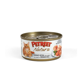 PETREET Natura Tonno Rosa con Surimi al Gusto di Granchio 70 gr. - 