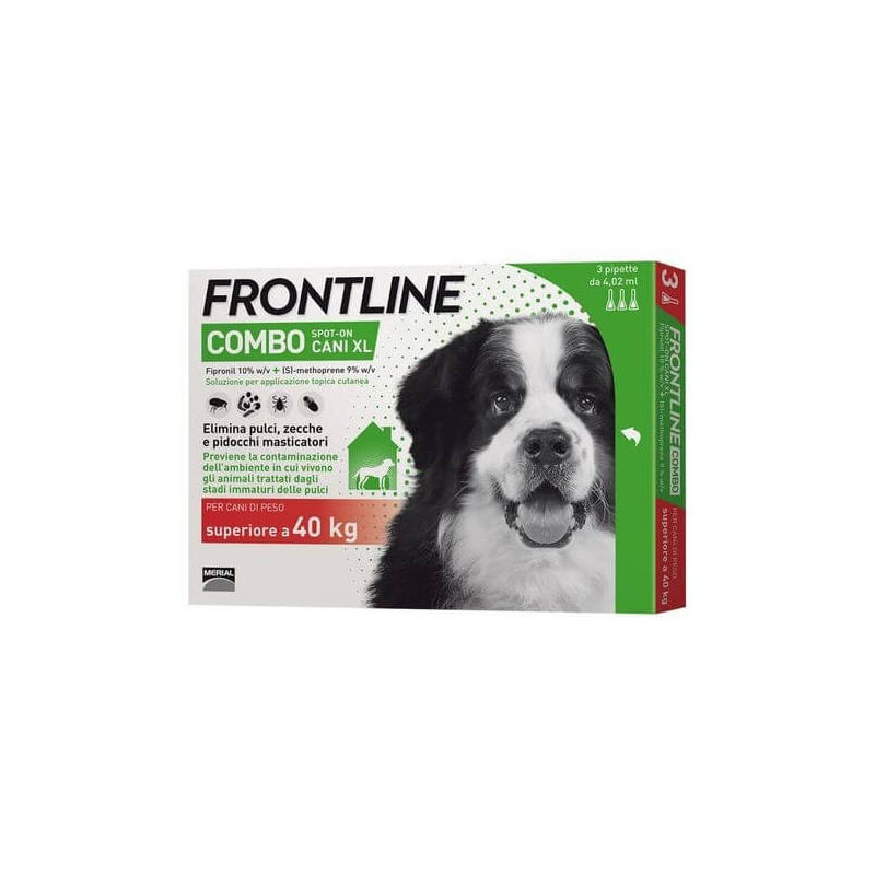 Frontline combo cani extra large 3 pipette oltre 40 kg-4,02 ml - 