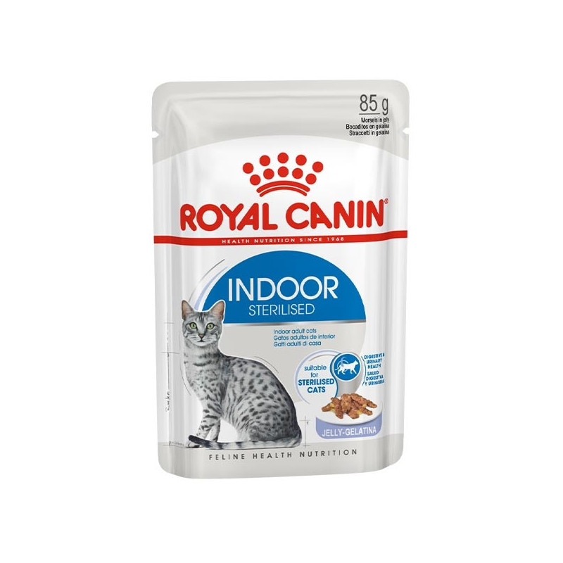 ROYAL CANIN Indoor Sterilized Straccetti in Gelatina 85 gr. - 