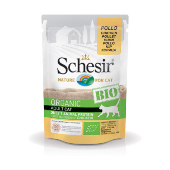 SCHESIR Bio Bio Adult Katze Huhn 85 gr.