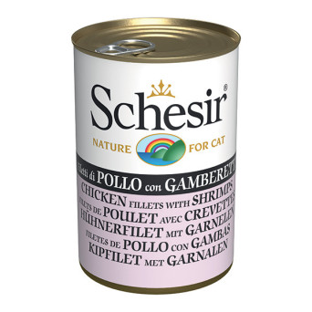 SCHESIR Filetti di Pollo con Gamberetti in Gelatina 140 gr.